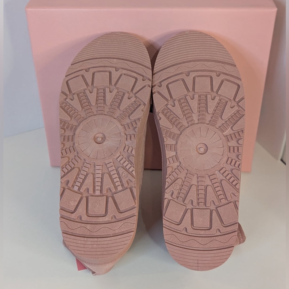 Cozy Warm Fur Lined Ankle Bootie in Blush Pink NWT Size 8 - Picture 5 of 10